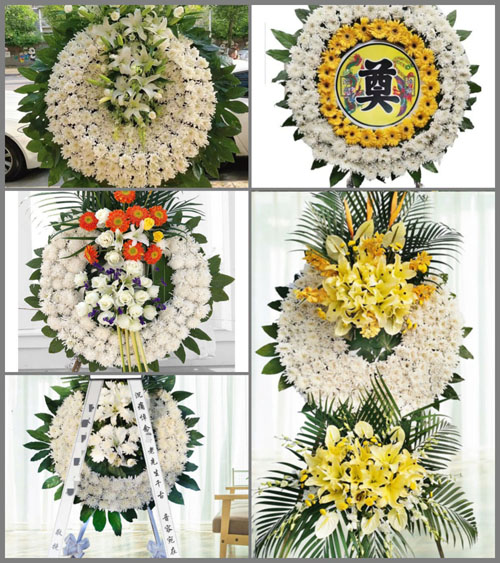 山东青岛莱西市院上镇战家会村花圈速递
